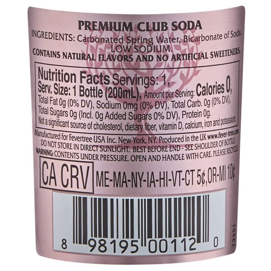 slide 3 of 4, Fever-Tree Premium Club Soda - 4 ct; 200 ml, 4 ct; 200 ml