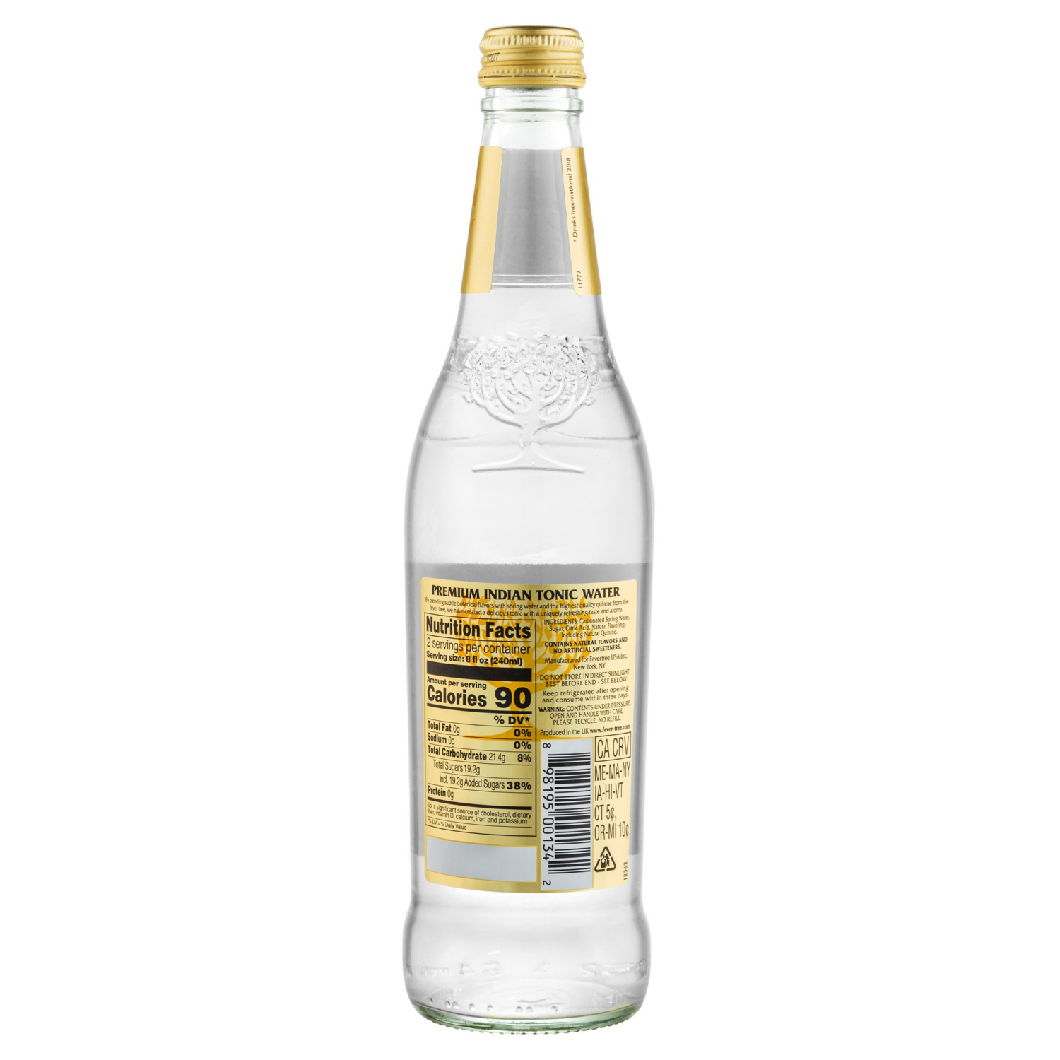 slide 2 of 3, Fever-Tree Premium Indian Tonic Water - 500 ml, 16.9 oz