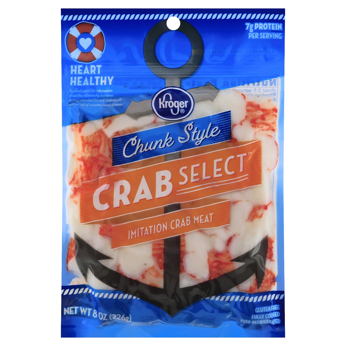 slide 1 of 9, Kroger Imitation Crab Chunks, 8 oz