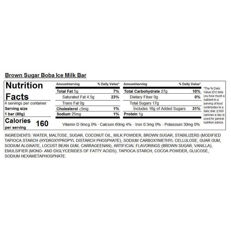 slide 3 of 7, I MEI Boba Ice Bar Frozen Brown Sugar Ice Milk Bar - 11.29oz/4ct, 11.29 oz, 4 ct