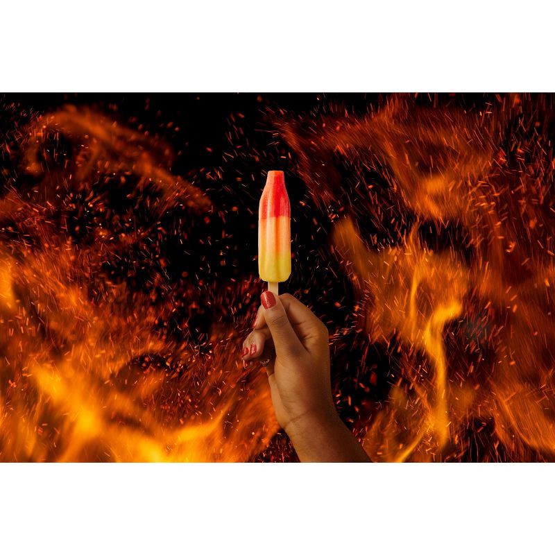 slide 2 of 6, Bomb Pop Frozen Extreme Fire Cherry - 21oz/12ct, 21 oz, 12 ct