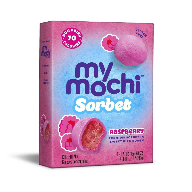 slide 2 of 4, My/Mochi My Mochi Raspberry Sorbet Frozen Dessert - 7.5oz/6ct, 6 ct; 7.5 oz