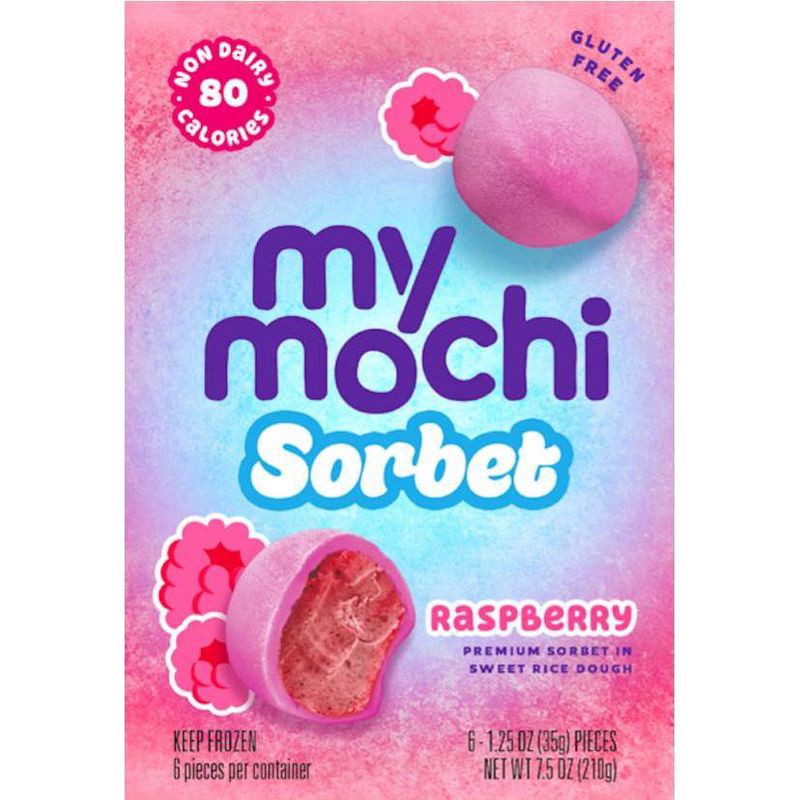 slide 1 of 4, My/Mochi My Mochi Raspberry Sorbet Frozen Dessert - 7.5oz/6ct, 6 ct; 7.5 oz