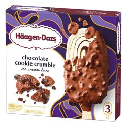 Haagen-Dazs Chocolate Cookie Crumble Ice Cream Bars - 9 fl oz/3ct