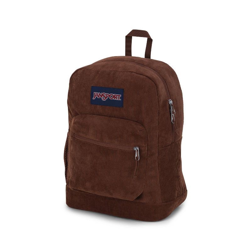 slide 2 of 8, JanSport Cross Town Plus Remix 17" Backpack - Basic Brown: School & College Bag, 1 ct