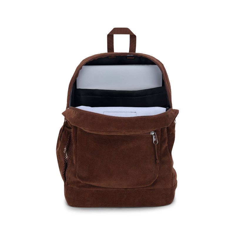 slide 8 of 8, JanSport Cross Town Plus Remix 17" Backpack - Basic Brown: School & College Bag, 1 ct