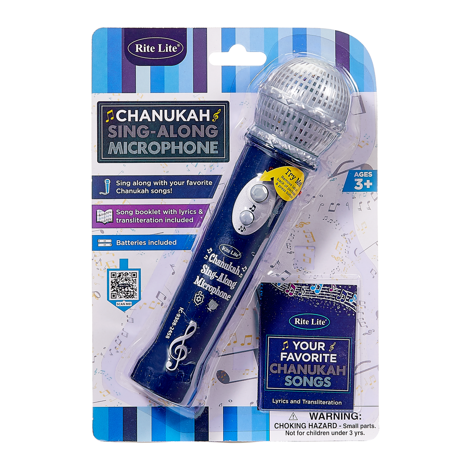 slide 1 of 2, Rite Lite Chanukah Sing-Along Microphone 1 ea Blister Pack, 1 ct