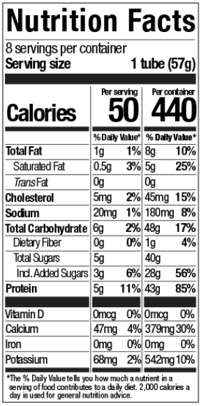 slide 2 of 3, Siggi's Lowfat Strawberry Yogurt Tubes, 8 ct; 2 fl oz