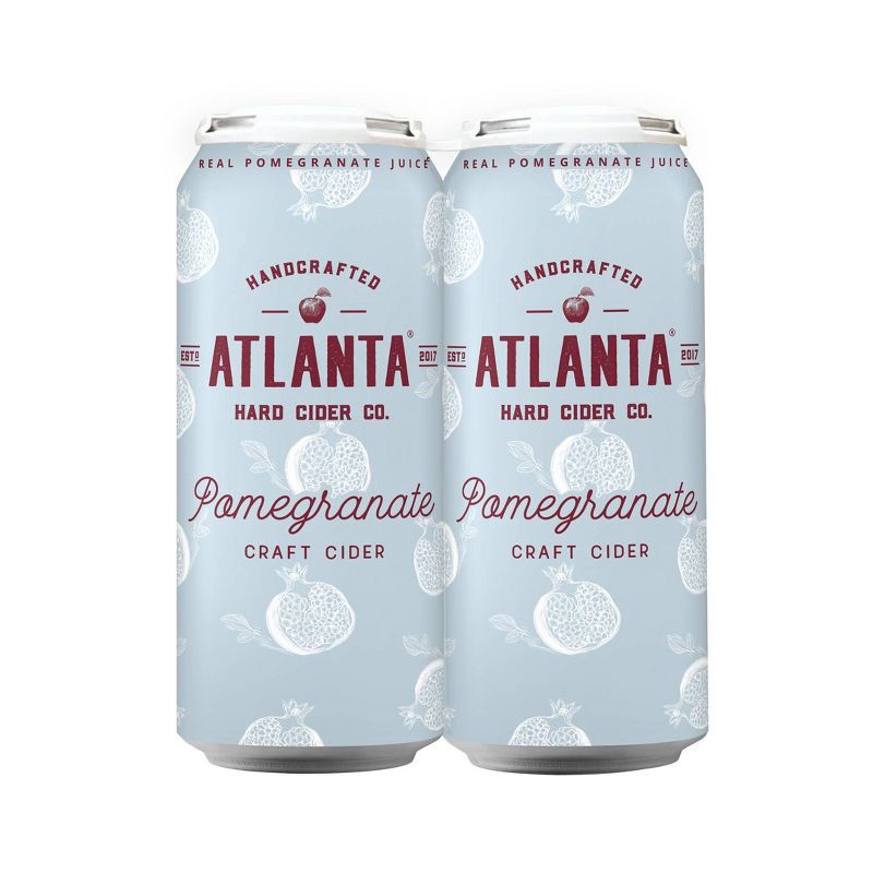 slide 1 of 3, Atlanta Hard Cider Co. Atlanta Hard Cider Pomegranate - 4pk/16 fl oz Cans, 4 ct; 16 fl oz