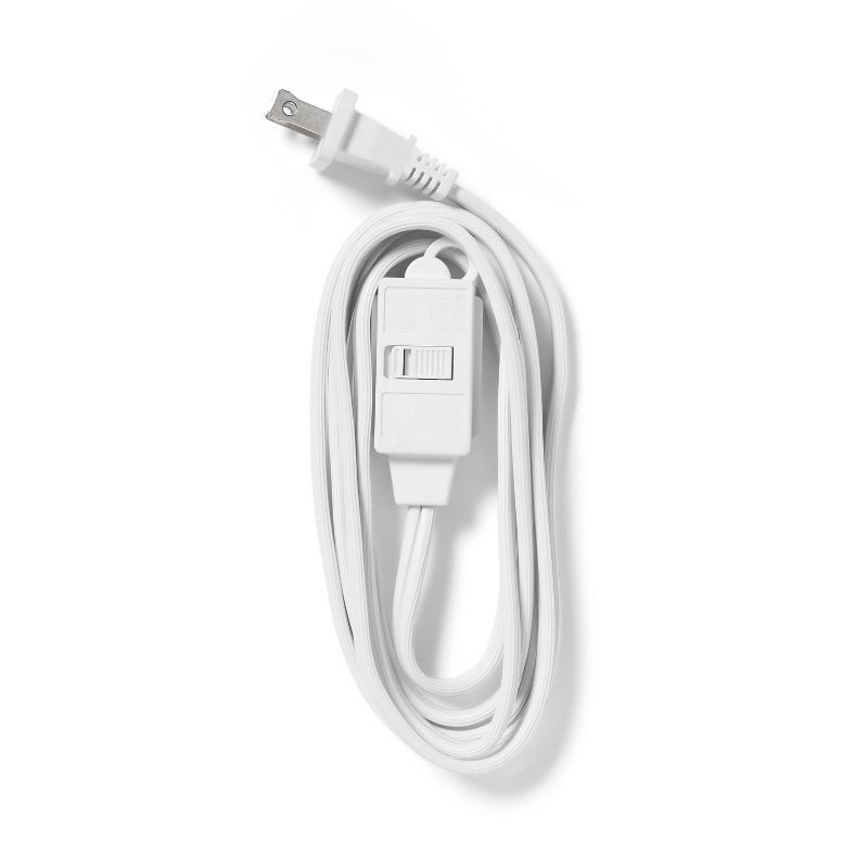 slide 2 of 3, 6' Indoor Cord 1 with 3 Outlets and Sliding Safety Cover White - Dealworthy™, 1 ct