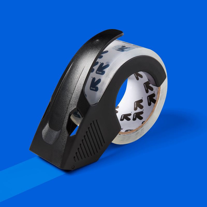 slide 2 of 3, Heavy Duty Tape with Cutter 150ft - up&up™: Packing Tape Dispenser, Clear, 1.88" Width, 1800" Length, 150 ft