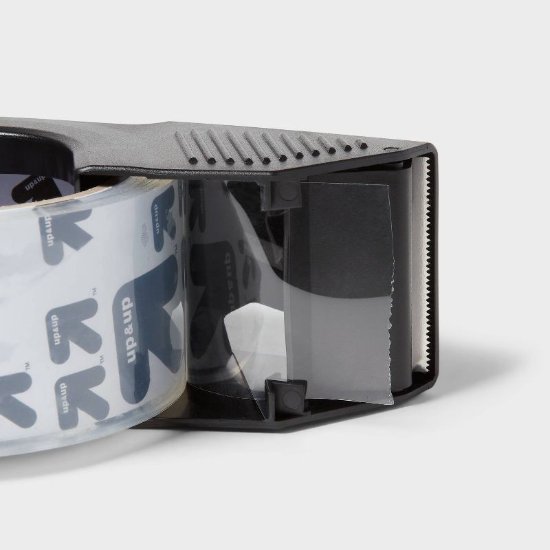 slide 3 of 3, Heavy Duty Tape with Cutter 150ft - up&up™: Packing Tape Dispenser, Clear, 1.88" Width, 1800" Length, 150 ft