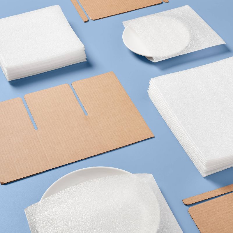 slide 2 of 4, Dish Kit - up&up™: Moving Supplies, Dish Packing Kit, Mailing Boxes, Chipboard, Flap Closure, Brown, 6x11 Inches, 1 ct