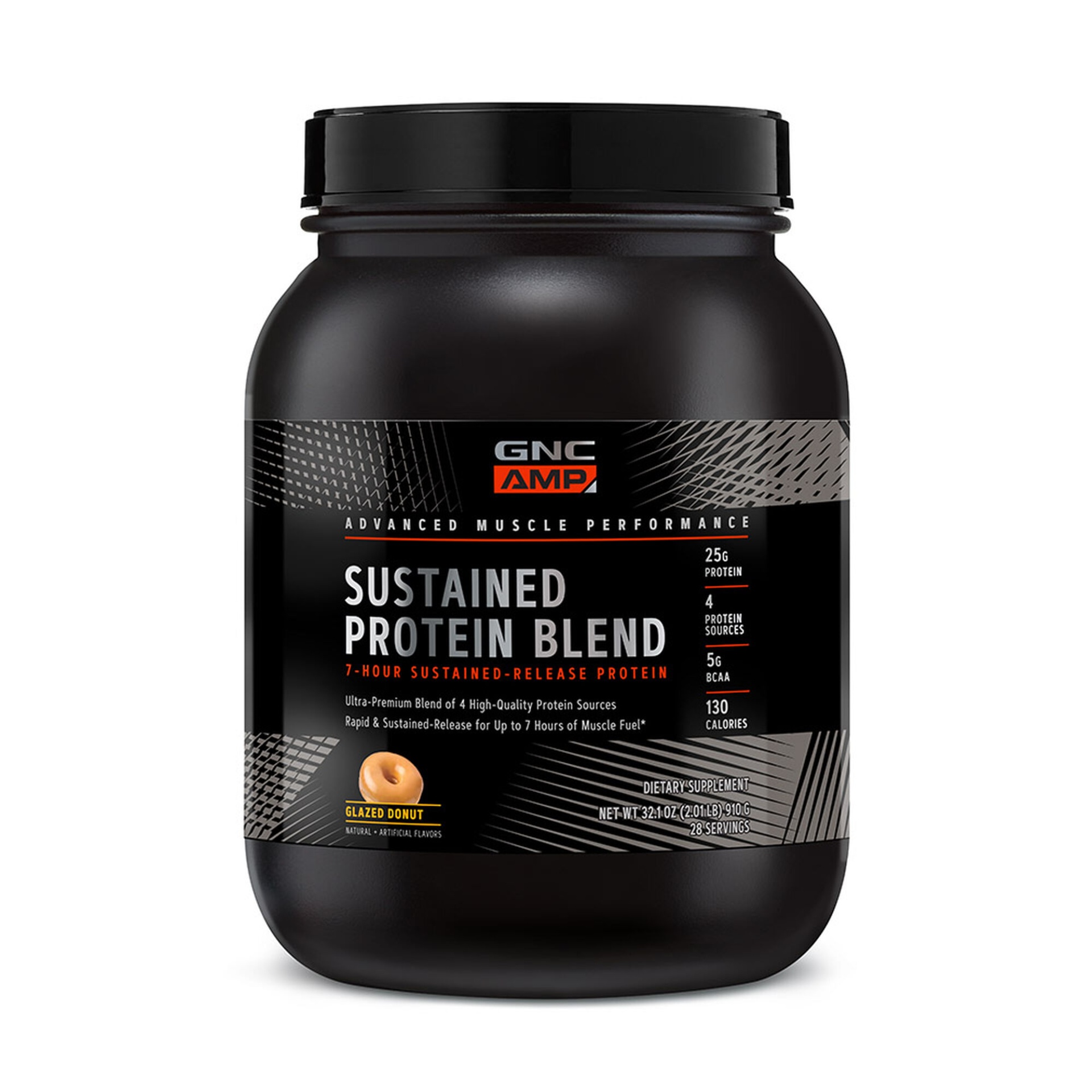 slide 1 of 1, GNC AMP Sustained Protein Blend - Glazed Donut, 1 ct