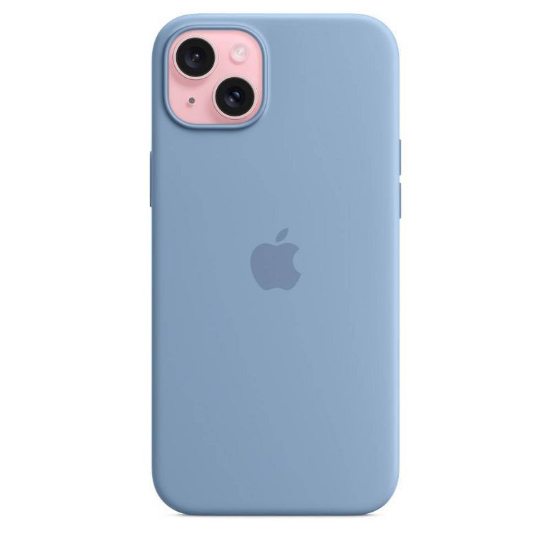 slide 2 of 5, Apple iPhone 15 Plus Silicone Case with MagSafe - Winter Blue, 1 ct