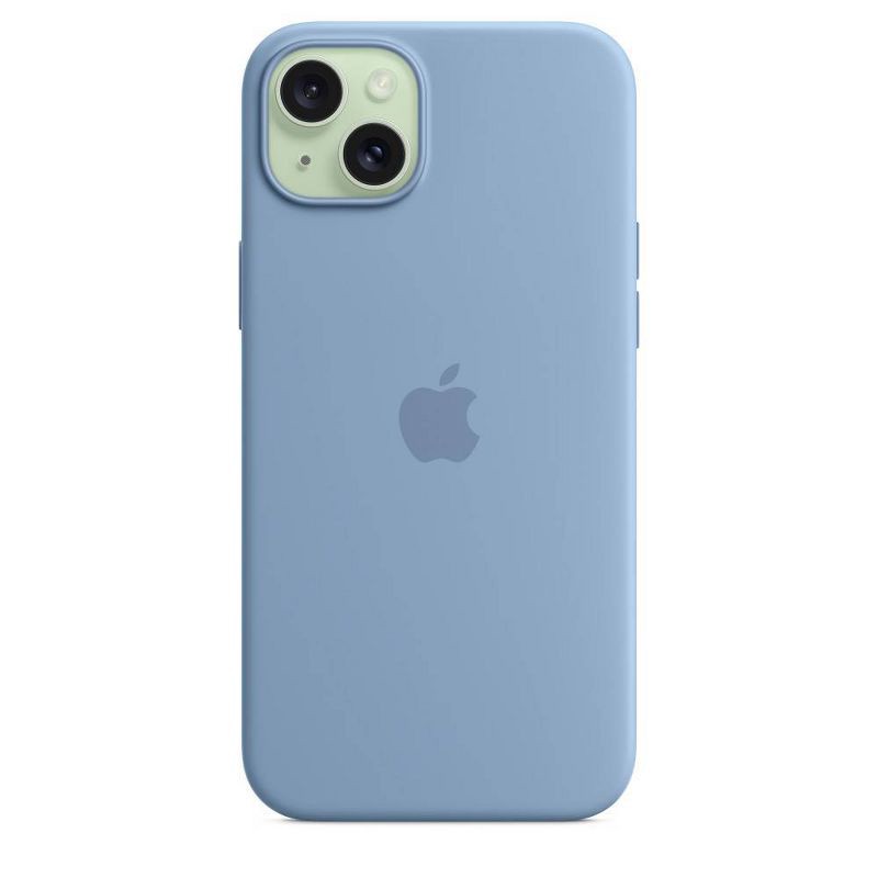 slide 4 of 5, Apple iPhone 15 Plus Silicone Case with MagSafe - Winter Blue, 1 ct