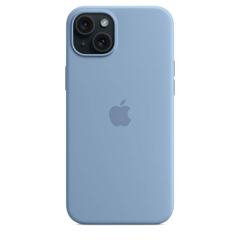 slide 5 of 5, Apple iPhone 15 Plus Silicone Case with MagSafe - Winter Blue, 1 ct