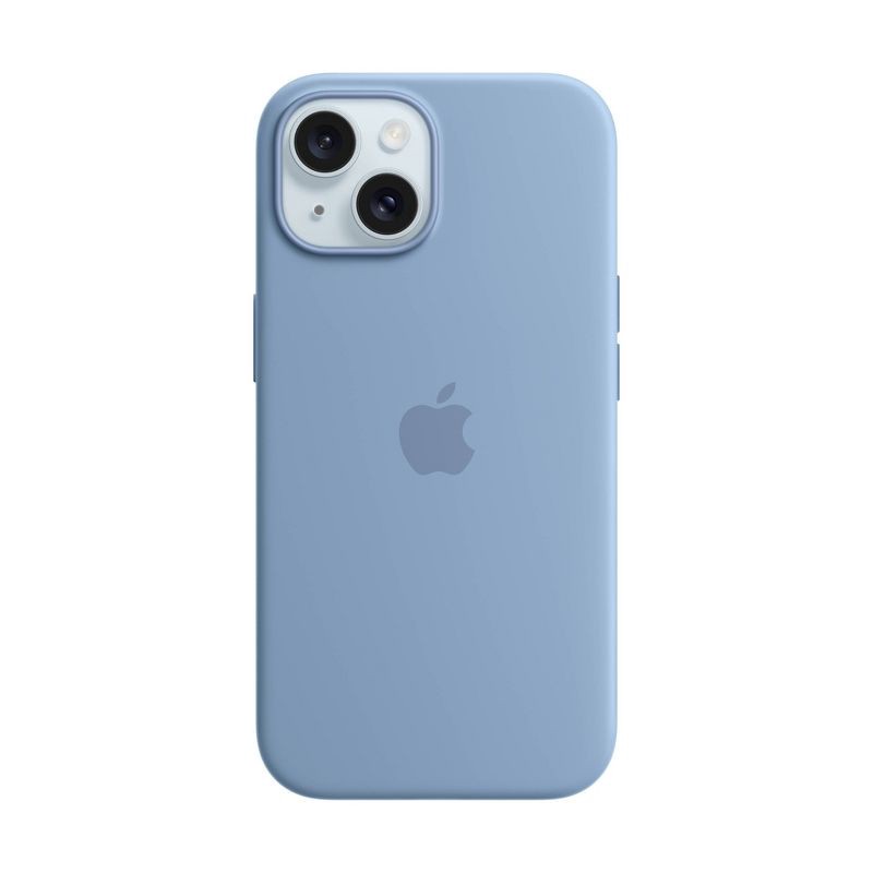slide 2 of 2, Apple iPhone 15 Silicone Case with MagSafe - Winter Blue, 1 ct