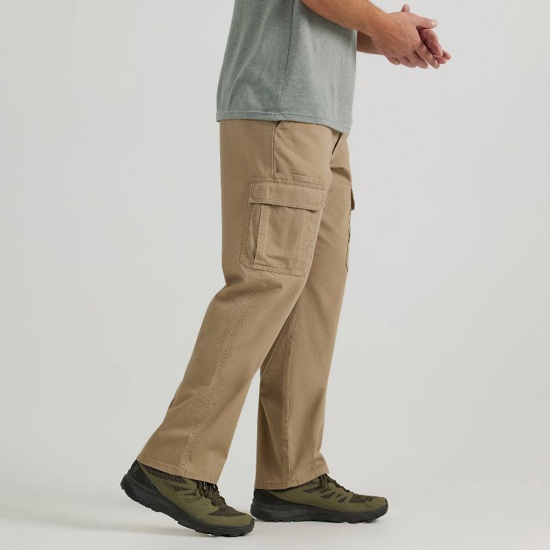 slide 3 of 7, Wrangler Men's ATG Relaxed Cargo Pants - Elmwood 36x30: Heavyweight Cotton-Spandex Blend, Mid Rise, Machine Washable, 1 ct