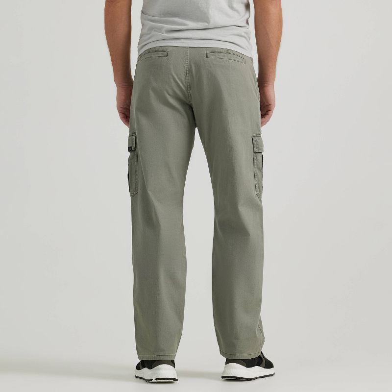 slide 2 of 6, Wrangler Men's ATG Relaxed Cargo Pants - Dusty Olive 38x32: Heavyweight Cotton-Spandex, Mid Rise, Fly Button & Zipper, 1 ct