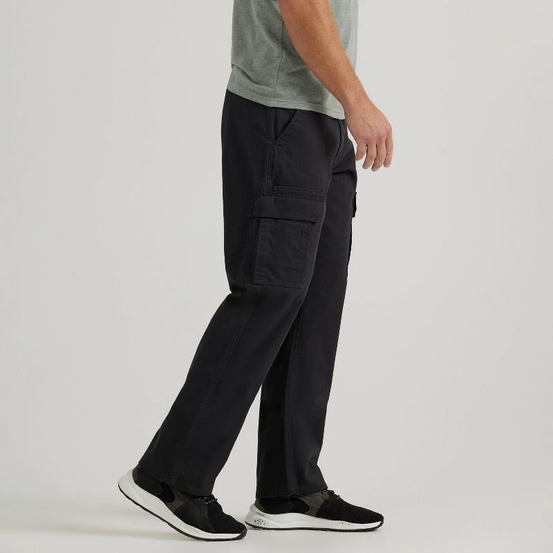 slide 3 of 7, Wrangler Men's ATG Relaxed Cargo Pants - Black 34x34: Heavyweight Cotton-Spandex, Mid Rise, Stretch Fabric, 1 ct