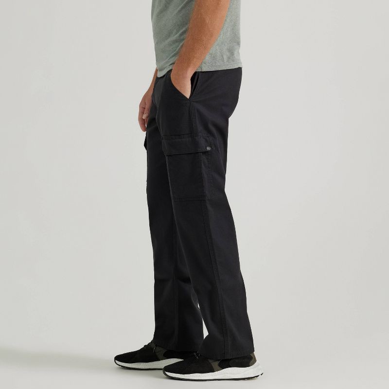 slide 4 of 7, Wrangler Men's ATG Relaxed Cargo Pants - Black 34x34: Heavyweight Cotton-Spandex, Mid Rise, Stretch Fabric, 1 ct