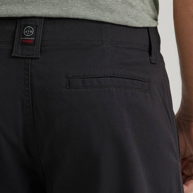 slide 5 of 7, Wrangler Men's ATG Relaxed Cargo Pants - Black 34x34: Heavyweight Cotton-Spandex, Mid Rise, Stretch Fabric, 1 ct
