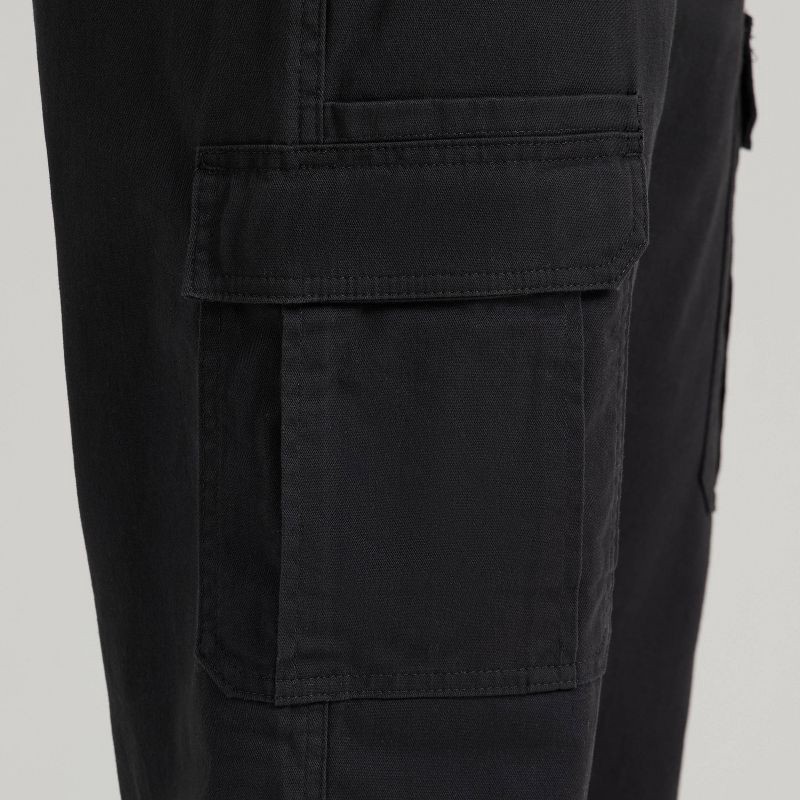 slide 6 of 7, Wrangler Men's ATG Relaxed Cargo Pants - Black 34x34: Heavyweight Cotton-Spandex, Mid Rise, Stretch Fabric, 1 ct