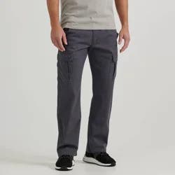 Wrangler Men's ATG Relaxed Cargo Pants - Anthracite 36x34: Heavyweight Cotton, Stretch, Mid Rise