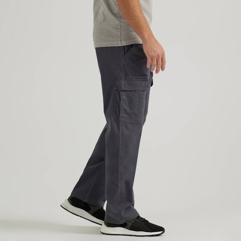 slide 3 of 8, Wrangler Men's ATG Relaxed Cargo Pants - Anthracite 40x30: Heavyweight Cotton, Stretch, Mid Rise, 1 ct