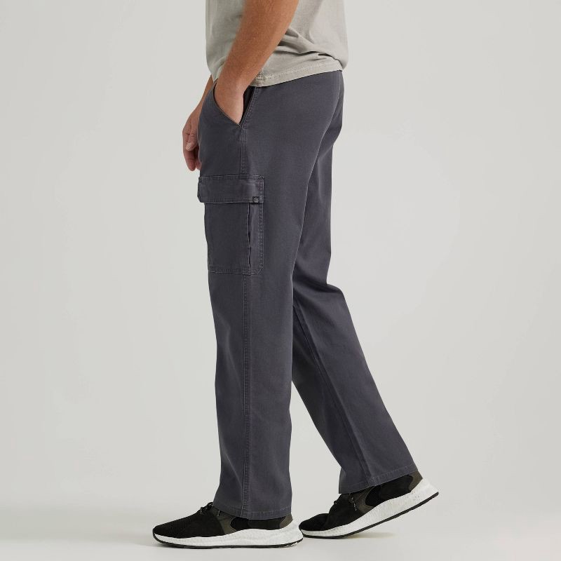 slide 4 of 8, Wrangler Men's ATG Relaxed Cargo Pants - Anthracite 40x30: Heavyweight Cotton, Stretch, Mid Rise, 1 ct