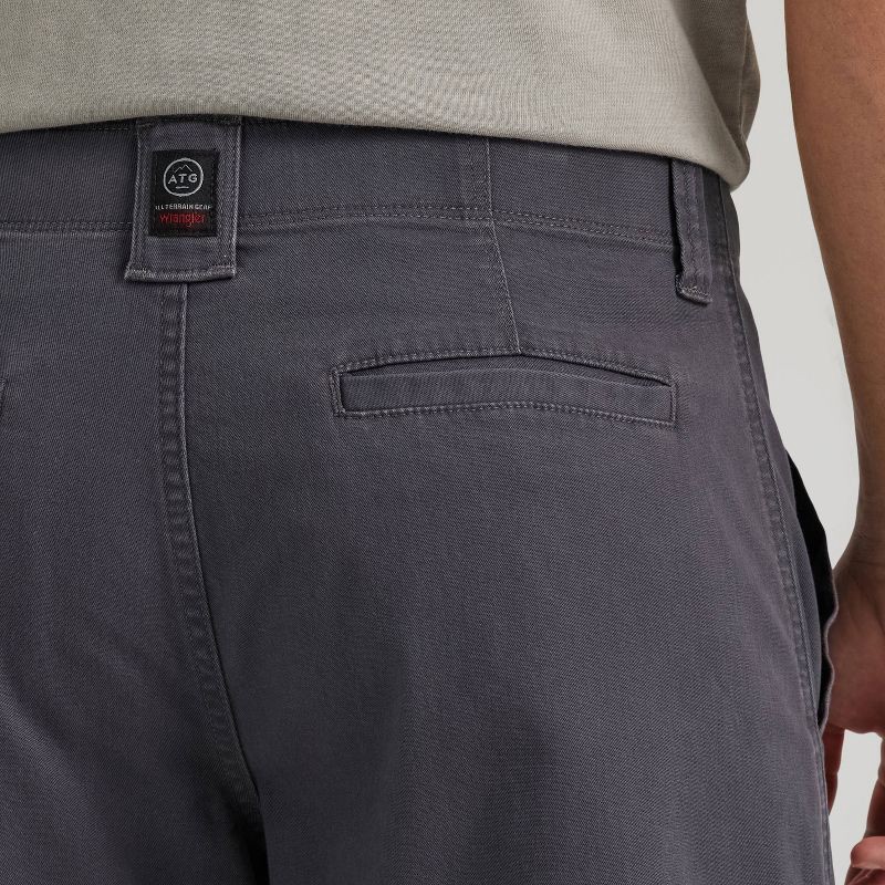slide 5 of 8, Wrangler Men's ATG Relaxed Cargo Pants - Anthracite 40x30: Heavyweight Cotton, Stretch, Mid Rise, 1 ct