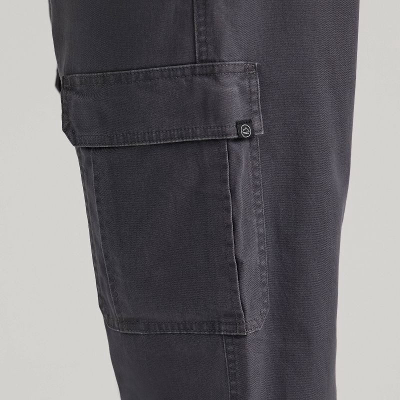 slide 7 of 8, Wrangler Men's ATG Relaxed Cargo Pants - Anthracite 40x30: Heavyweight Cotton, Stretch, Mid Rise, 1 ct
