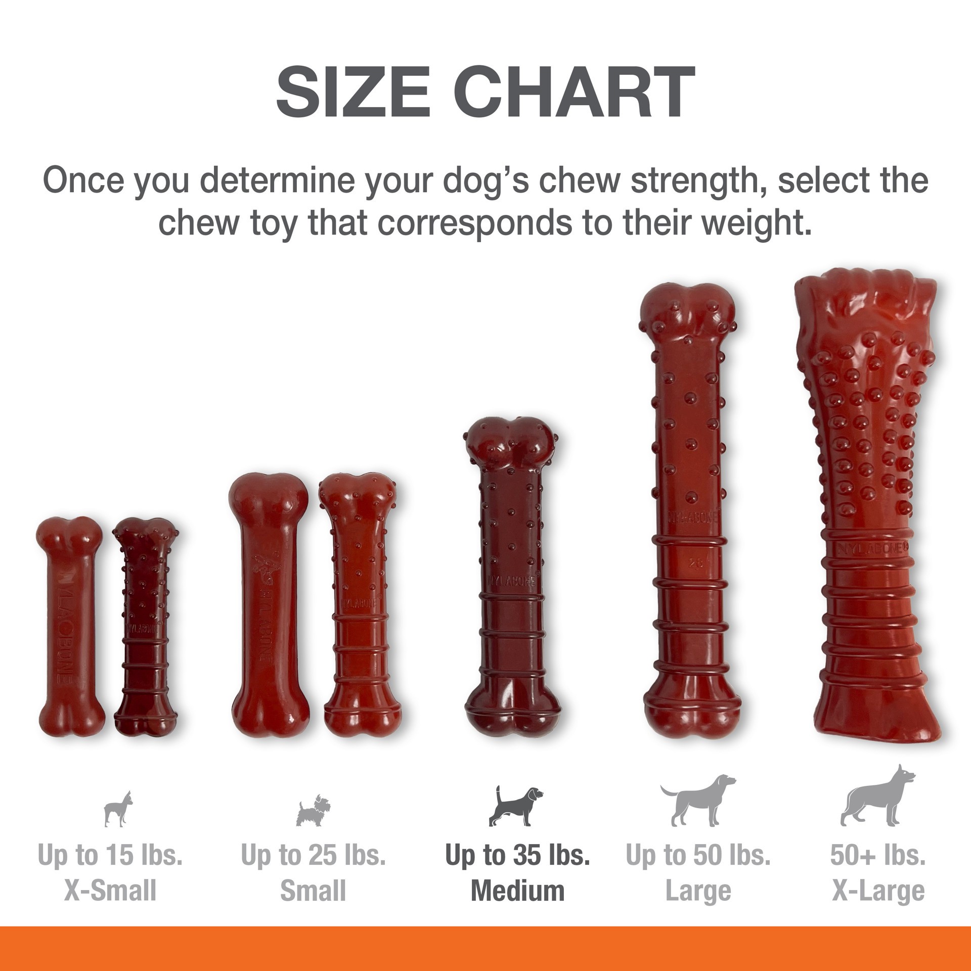 slide 7 of 10, Nylabone Power Chew Basted Blast Dual Flavored Dog Chew Toys Medium/Wolf - Up to 35 lbs.(1 Count), 1 ct