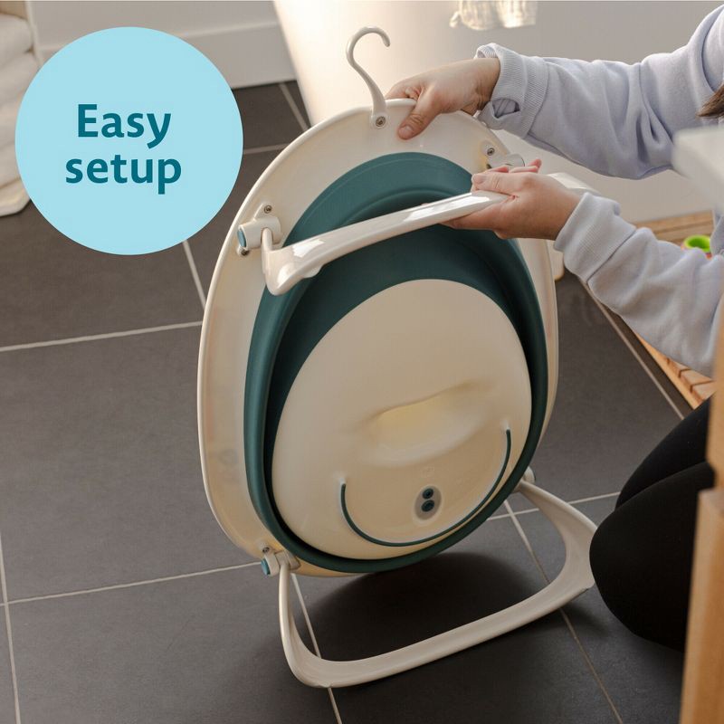 slide 2 of 9, The First Years Sure Comfort® Infant to Toddler Collapsible Baby Bathtub, 1 ct