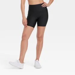 Women's Effortless Support Bike Shorts 6" - All In Motion™ Black XL: Moisture Wicking, Quick Drying, UPF 50+