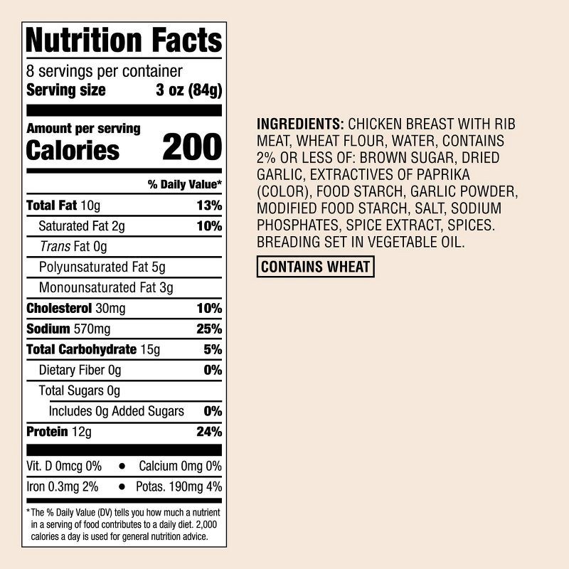 slide 4 of 4, Popcorn Chicken - Frozen - 24oz - Good & Gather™, 24 oz