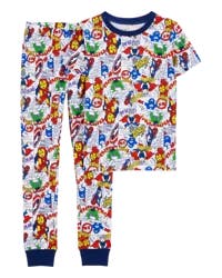 Carter's Kid Marvel Print Knit 2-Piece Pajamas Multi 5