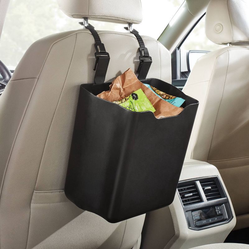 slide 2 of 3, Trash Bin Medium - Brightroom™: Black Utility Storage Bin, 50% Recycled Plastic, 338.94 Volume, Hand Wash, 12" Height, 1 ct