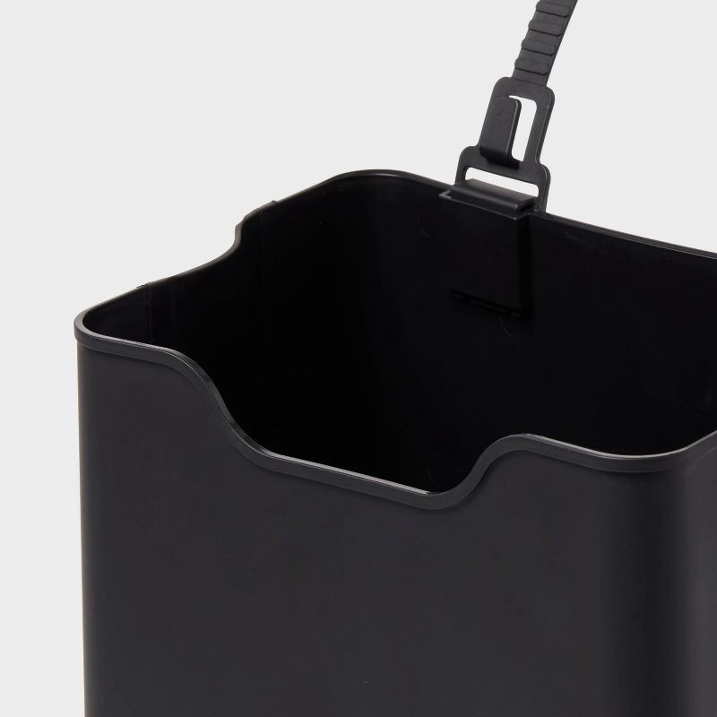 slide 3 of 3, Trash Bin Medium - Brightroom™: Black Utility Storage Bin, 50% Recycled Plastic, 338.94 Volume, Hand Wash, 12" Height, 1 ct
