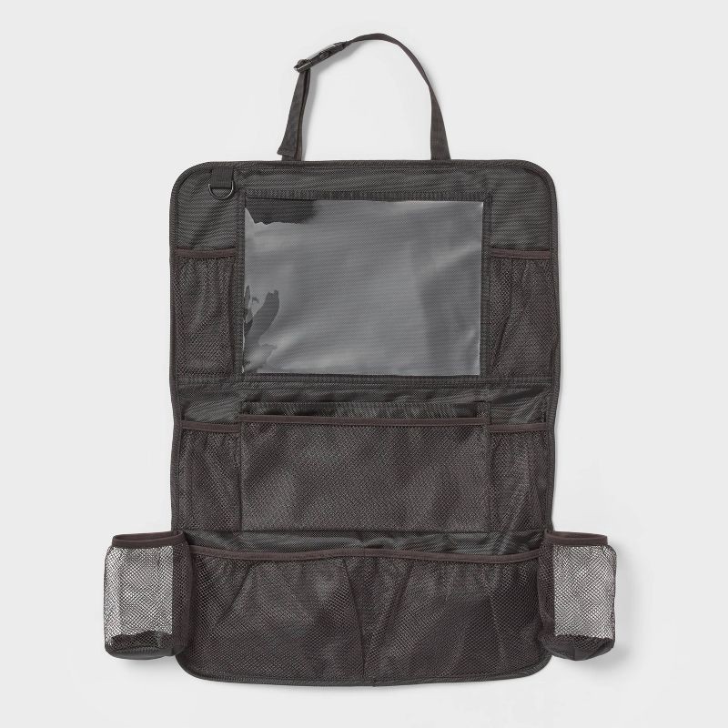 slide 1 of 3, Large Seat Back Organizer Black No Edge Binding - Brightroom™: Automotive Backseat Car Organizer, Car Accessories, 1 ct