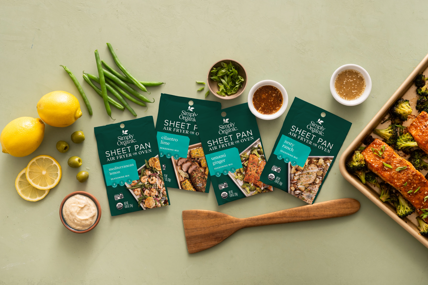 slide 3 of 4, Simply Organic Sheet Pan Seasoning Mix, Zesty Ranch, 0.99 oz