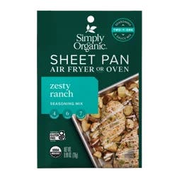 Simply Organic Sheet Pan Seasoning Mix, Zesty Ranch