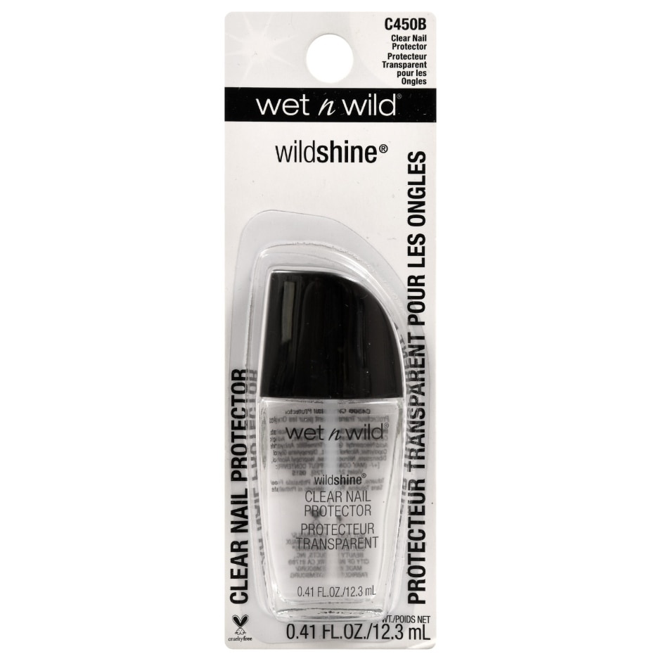 slide 1 of 1, wet n wild Wild Shine Nail Polish - Clear Protector, 0.41 fl oz