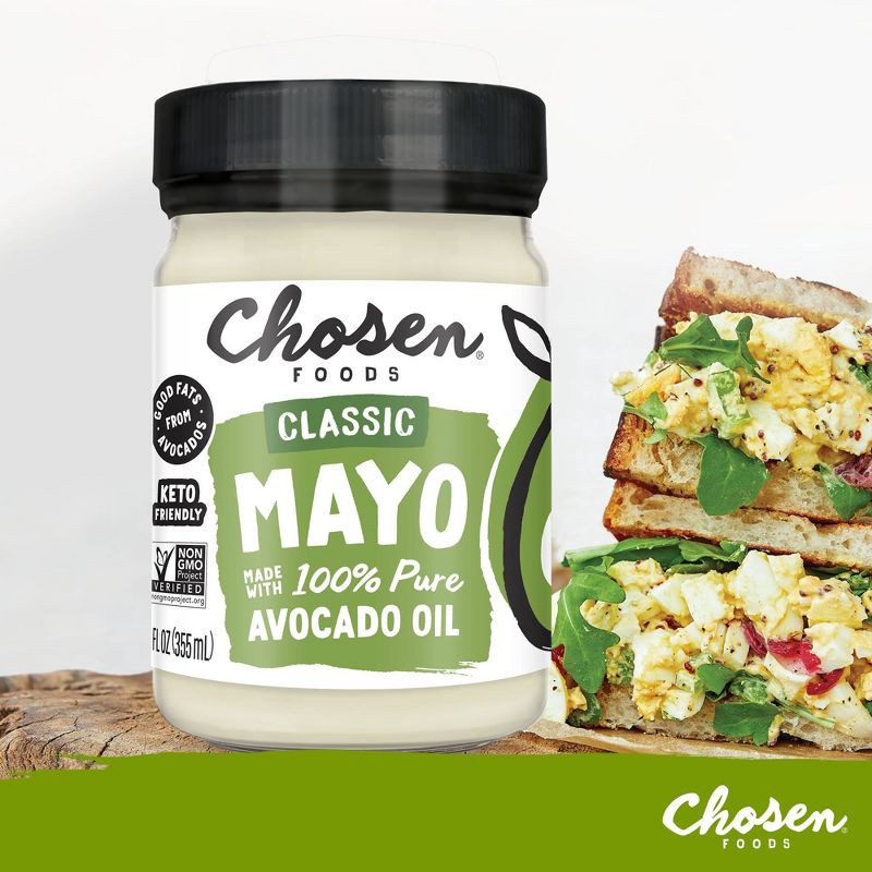 slide 8 of 8, Chosen Foods Classic Mayo 12oz, 12 oz