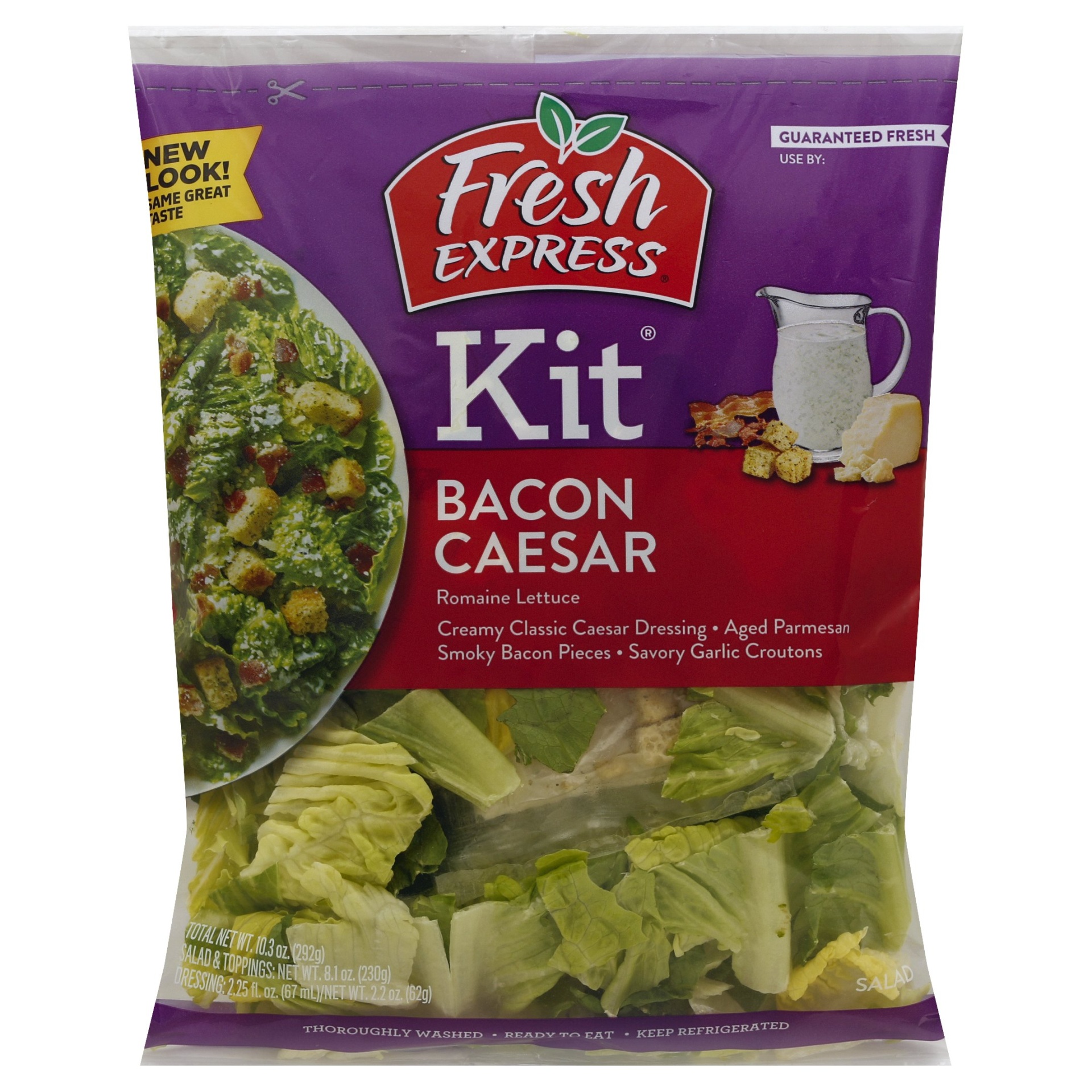 slide 1 of 2, Fresh Express Bacon Caesar Salad Kit, 10.2 oz