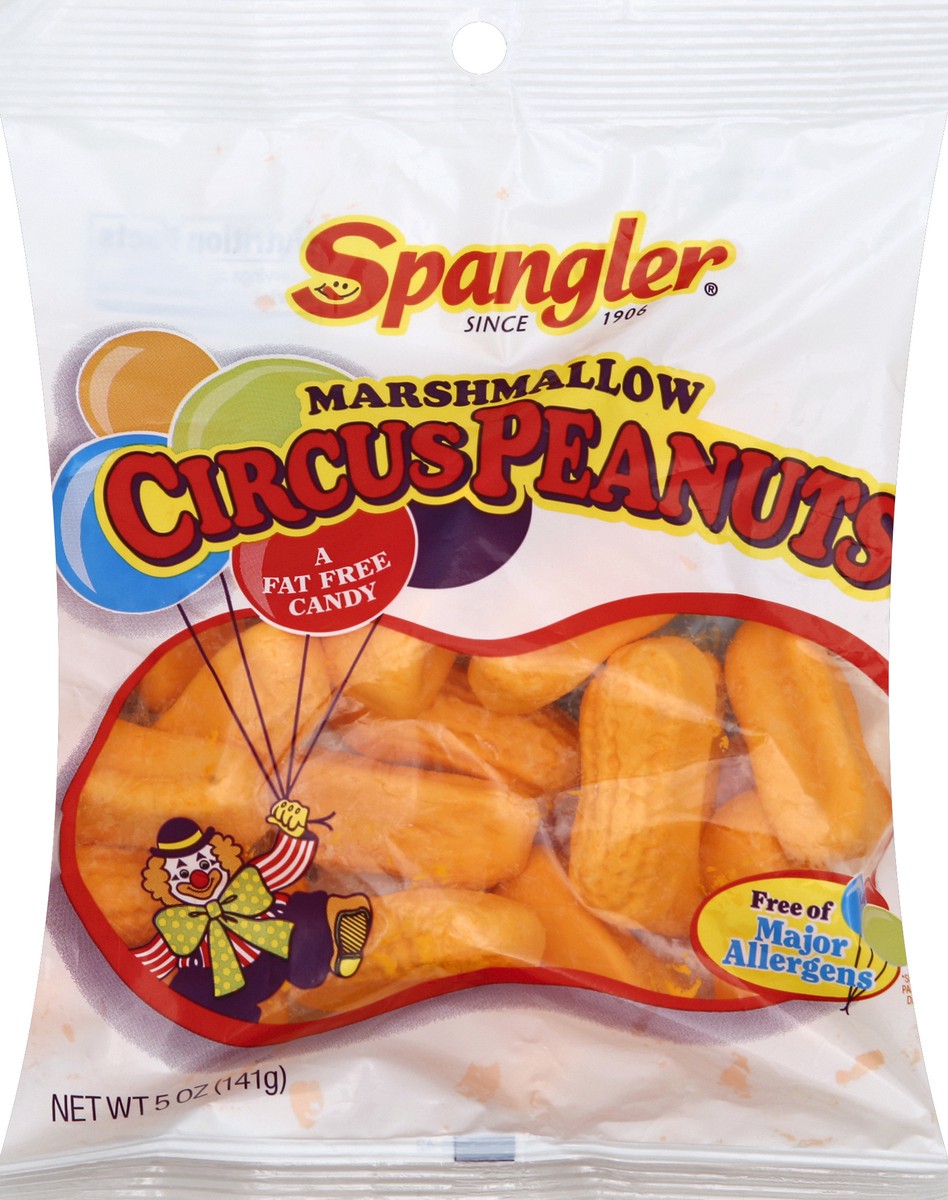 slide 6 of 7, Spangler Circus Peanuts Peg Bag, 5 Oz, 4 oz