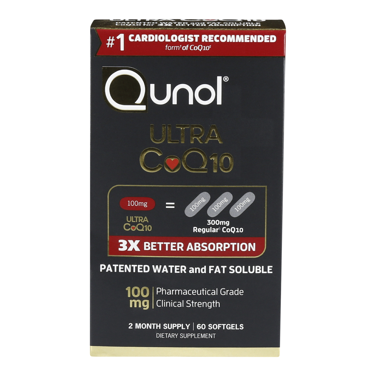 slide 1 of 3, Qunol-Ultra -#10935Seg-60, 60 ct