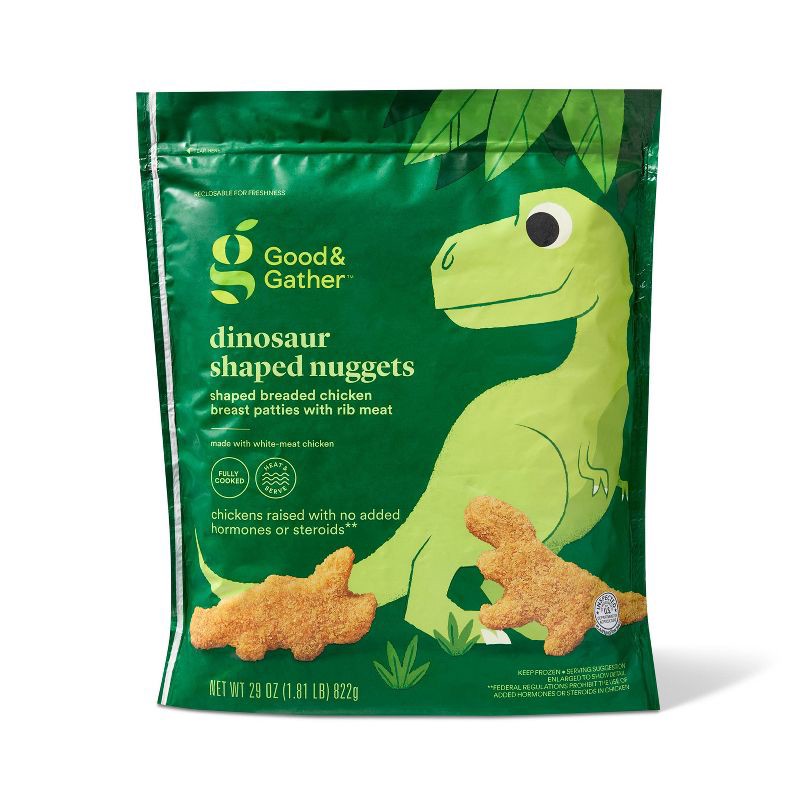 slide 1 of 4, Dino Chicken Nuggets - Frozen - 29oz - Good & Gather™, 29 oz