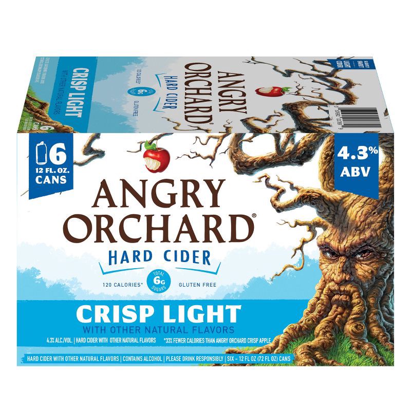 slide 4 of 9, Angry Orchard Crisp Light Cider - 6pk/12 fl oz Cans, 6 ct; 12 fl oz